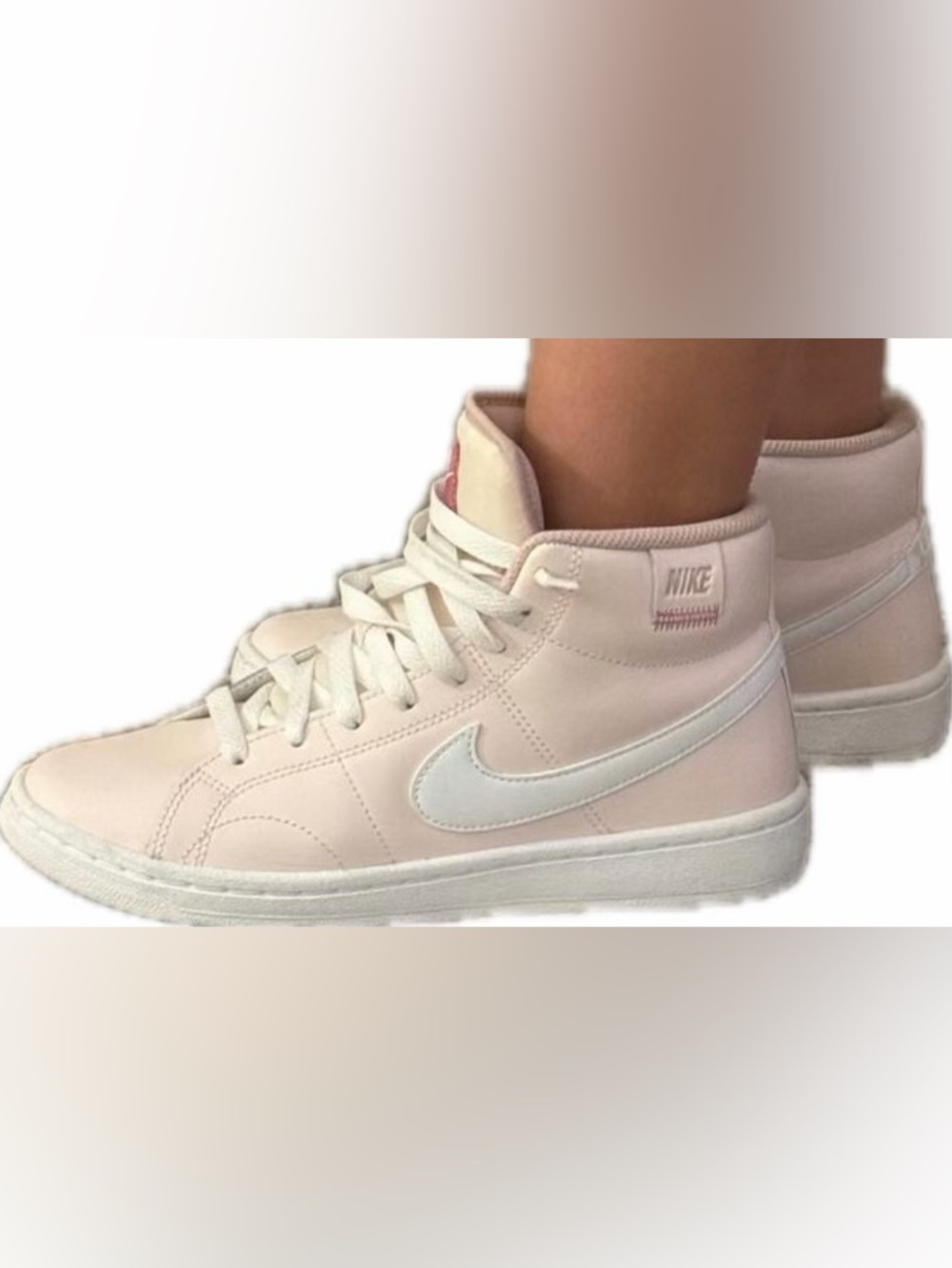 Nike Women's Pale Pink High-Top Sneakers
